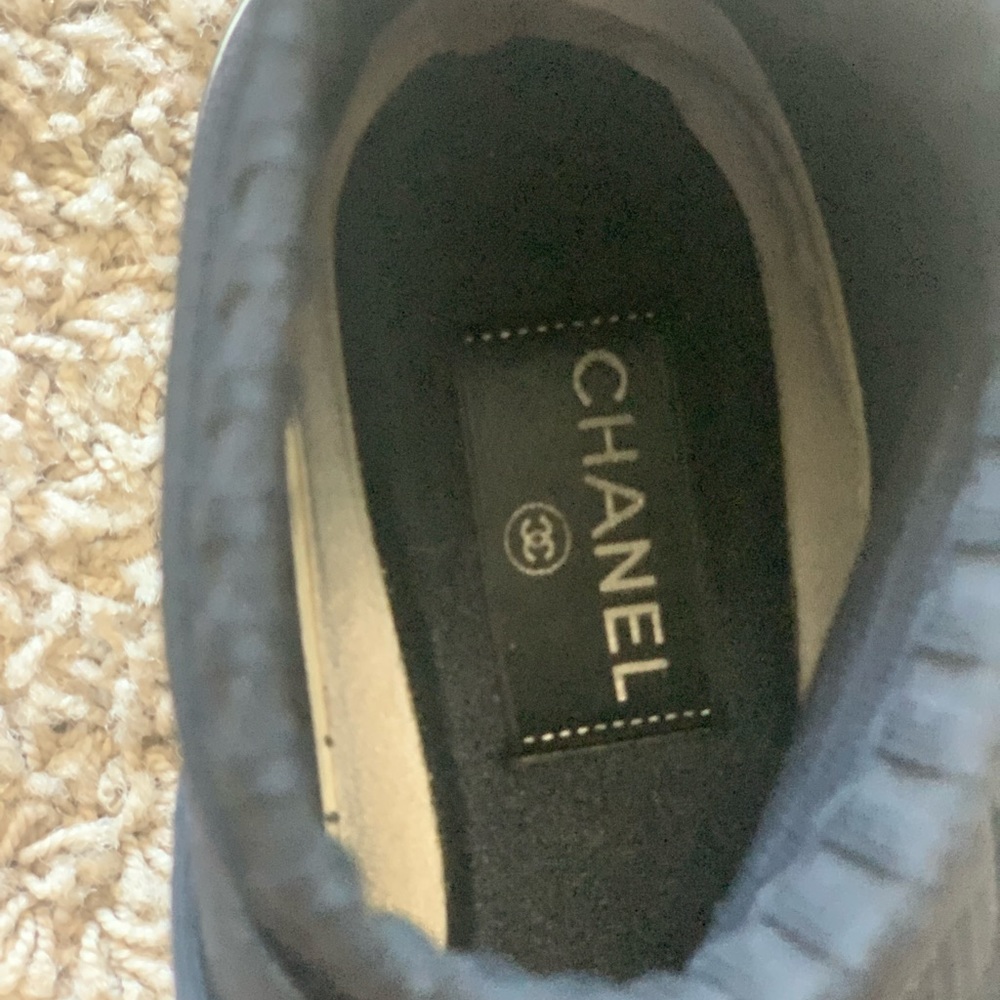 Chanel Black Stretch Sneakers 39 (Women’s 8) - Picture 5 of 9